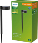 Philips Vynce socket-/Path light, 1.5 W, outer socket-/post lighting, Schwarz, Kunststoff, IP44, facade, Garten, terrace, III