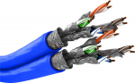 Wentronic Goobay CAT 7A Duplex S/FTP LSZH 50m Blue Solid