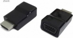 Gembird | HDMI to VGA adapter, single port | Black | HDMI | VGA