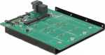 Delock Converter SATA 22 pin / SFF-8643 NVME > 1 x M.2 NGFF Key M + 1 x M.2 NGFF Key B - Drive bay adapter - 3.5" to 2 x M.2/ SFF (8.9 cm to 2 x M.2/ SFF)
