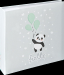 Fotoalbum 200 pilti Hama Hello Panda Memo Album, 10x15, pastelne, CD-tasku, 22.5 x 22 x 5 cm