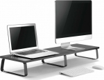 Mozos DUAL RISER S shelf stand for two monitory