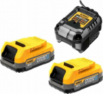 Dewalt DEWALT CHARGER DCB1102 + 2x1.7Ah POWERSTACK DCB1102E2