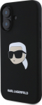 Karl Lagerfeld Liquid Silicone Karl Head MagSafe Case for iPhone 16 / Black