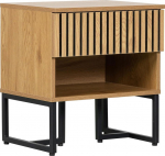 Nightstand HAMPTON 50x40xH55cm, melamine with oak bark
