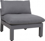 Modular sofa FLUFFY 1-seater armless section, grey