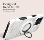 MIO White Marble Magsafe Case Compatible Ring Holder, light brown