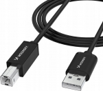 Kabel USB Wozinsky USB-B - USB-A 2 m Czarny (5907769376634)