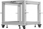 Lanberg Stojak Open rack 19 cali 9U 600x600-1100 adjustable gray