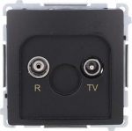 TV Kontakt-Simon Simon Basic Antenna Socket R-TV cruising 10 dB (module), 1x entry: 5862 MHz czarny BMZAP10/1.01/49