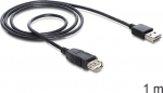 DELOCK USB Verl. A -> A St/Bu 1.00m sw Easy USB