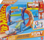 Mattel Hot Wheels Speed Snap: Stunt Tracks - Corkscrew Jump Champion Playset (JLM91)