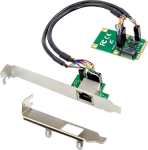 Karta sieciowa Level One Games InLine&reg; Mini-PCIe Gigabit network card, 1x RJ45, half-size, incl. RJ45 module