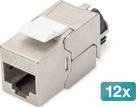 DIGITUS CAT 6A Keystone Module shielded,cable Manager 12 Stk