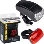 Dunlop Flashlight BIKE LAMP KIT LED FRONT TYŁ DUNLOP