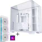 Lian Li O11 Vision Compact Case Bundle + HydroShift II LCD-S 360TL AiO - white