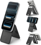 Magnetkinnitusega kaarditasku tugijalaga Slim Fold Tripod 3 (MagFit), 3 kaarditaskuga, must, Qi2/MagSafe &uuml;hilduv, Spigen