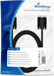 MediaRange SVGA Anschlusskabel, VGA/VGA, 1.8m, schwarz
