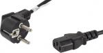 Lanberg | CEE 7/7 to IEC 320 C13 Power Cord | CA-C13C-10CC-0018-BK