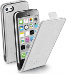 cellularline Cellular iPhone 5C &uuml;mbris, Flap (magnetiga), valge