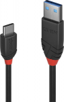 Lindy 1m USB 3.2 Type A to C Cable, 10Gbps, Black Line
