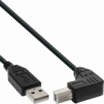 Cable USB InLine USB-A - USB-B 0.3 m Czarny (34503U)
