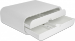 Delock Monitor stand with drawers - wei&szlig;