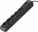 Activejet anti-surge power strip 5 sockets 1.5 m czarna