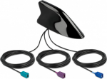 Delock antenna - Shark fin - Navigation, cellphone, Wi-Fi - 2 dBi (f&uuml;r 1.575 MHz)