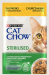 PUI PURINA Cat Chow Sterilised Gig Chicken with Eggplant - moist cat food 85 g