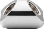 EK Water Blocks EK-Quantum Torque Adapter 90 Degree G1/4 Inch Female to G1/4 Inch Female - Nickel
