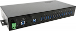 Exsys EX-1526HMVS - USB 3.2 Gen 1 (3.1 Gen 1) Type-B - USB 3.2 Gen 1 (3.1 Gen 1) Type-A - 5000 Mbit/s - Schwarz - Metall