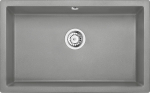 Deante sink CHAMBER COUNTERTOP CORDA GRAY METALLIC GRAN 800X500X210 3.5''+SPACE SAVER