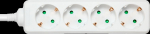 Deltaco jACK 4-contacts, 2-Pol, 5m, Vit