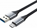 Kabel USB Montis USB-A - microUSB 2 m Czarny (MT049)