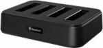 Newland battery charging station, 4 slots - Battery charging station, 4 slots, incl.: power supply (EU, UK, US, IN), fits for: MT67