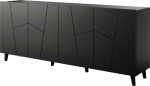 Cama MEBLE ETNA chest of drawers 200x42x82 black matt