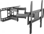 Techly LED400 - Befestigungskit (Wandmontage) - Full-motion dual-arm - f&uuml;r Curved Panel/Flat Panel - cold rolled sheet metal - Schwarz - screen size: 81.3-139.7 cm (32"-55")