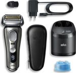 Braun Series 9 Pro 9485cc, film scraper, Schwarz, Silber, LED, 0.05 mm, Akku, Lithium-Ion (Li-Ion)