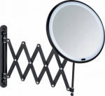 Wenko Cosmetic Mirror Wall mirror with telescopic arm, illuminated LED, WENKO