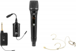 Omnitronic Set FAS TWO + Dyn. wireless microphone + BP + Headset 660-690MHz (20000970)