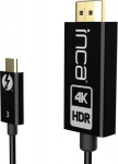 INCA Adapter HDMI2.0->USB-C St/St 4K@ 60Hz 1.80m sw