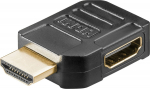 Wentronic Adapter HDMI (M) - (F), 8K@60Hz, Angled Adapter 90&deg; left, black
