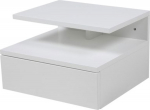 Bedside table ASHLAN 35x32xH22.5cm, white