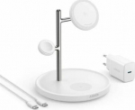 Anker Innovations MagGo Magnetic Wireless Charger 15W 3-in-1 Stand White