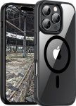 JT Berlin BackCase Pankow Hybrid MagSafe| Apple iPhone 16 Pro Max| schwarz/transparent|