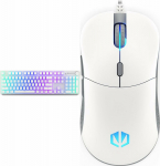 Endorfy Thock Pudding Kailh keyboard Red Box (EY5A120) + Mysz GEM Plus Onyx White