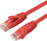 MicroConnect CAT6A UTP 0.3m Red LSZH