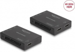 DELOCK HDMI Extender Set &uuml;ber Cat.6 Kabel 4K 60 Hz 50 m