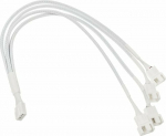 Kolink 1-4 PWM Fan Splitter Cable - 35cm, braided, white